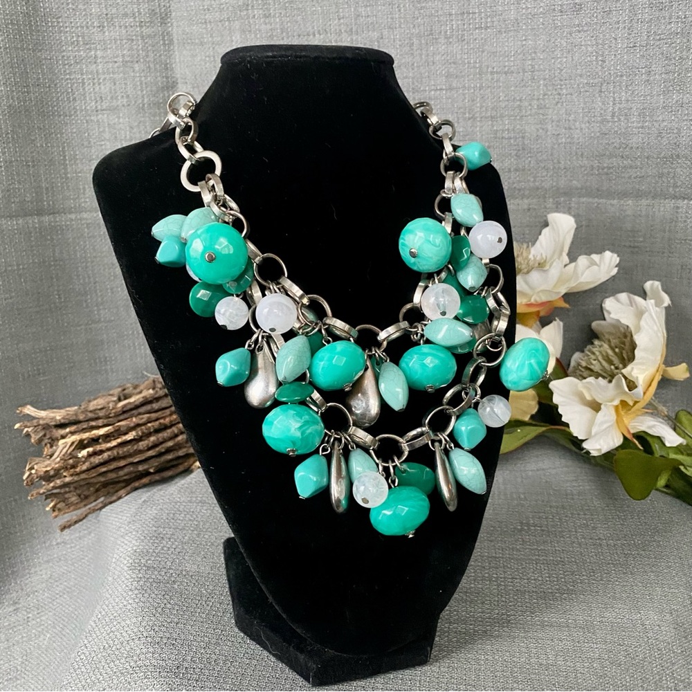 VTG- Park Lane- Fabulous Double Strand Cha Cha Statement Necklace